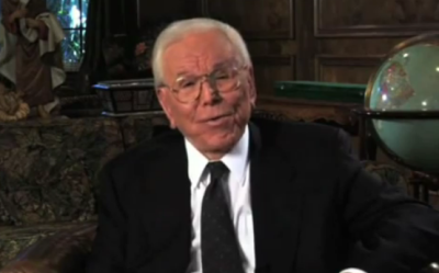 The Rev. Robert H. Schuller, founder of the Crystal Cathedral Ministries, speaks in a video address to the public published on March 10, 2012, the weekend when the pastor declared he is stepping down from the ministry's board of directors.