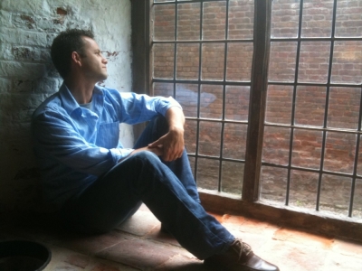 Kirk Cameron sits at the kitchen window at the Boston Guildhall Museum in his new documentary, 'Monumental.'