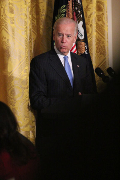 In this file photo Vice President Joe Biden speaks at the White House, Wednesday, April 4, 2012.