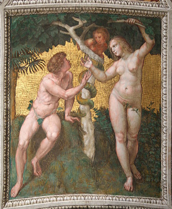 Adam and Eve (ceiling panel).