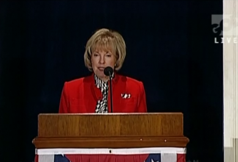Shirley Dobson, Chair of the National Day of Prayer Task Force, at the National Day of Prayer celebrations in Washington D.C. on May 3, 2012.