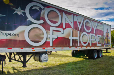 Convoy of Hope has been trekking across the U.S. since 1994, serving 1.6 million Americans through its community outreach events alone. Today with U.S. poverty at an all-time high, The Convoy of Hope 50-state tour will touch thousands of the 46 million Americans currently living in poverty.