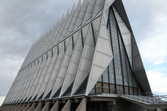 The chapel at the U.S. Air Force Academy in Colorado Springs, Colo., on May 10, 2012.