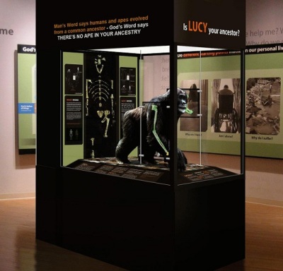 The new holographic exhibit at the Creation Museum in Petersburg, Kentucky. The exhibit was established as part of the celebration of the 5-year anniversary of the Creation Museum's founding in 2007.