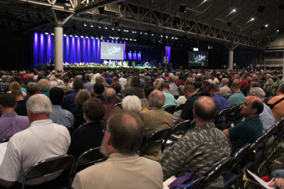 More than 7,700 messengers attend the Southern Baptist Convention's Annual Meeting in New Orleans, June 19, 2012.