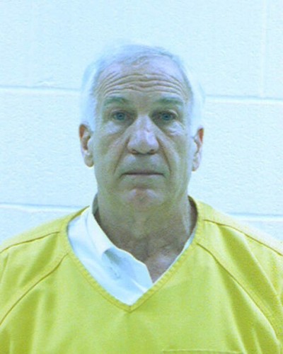 Convicted pedophile, Jerry Sandusky mugshot