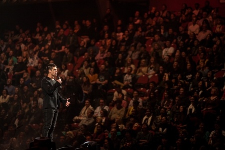 Steven Furtick, pastor of Elevation Church, speaks at Hillsong Conference 2012 in Sydney, Australia, July 3, 2012.