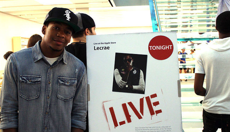 Twenty-year-old Atlanta native and fellow musician 'Man Praisin' Hard' arrived at the Apple store in SOHO, NYC too late for Lecrae's July 17, 2012 free performance.