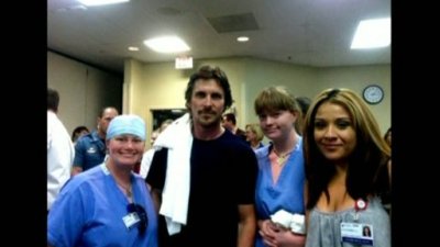 As the community comes to terms with the tragedy, Christian Bale visited victims recovering in hospital, July 24, 2012.