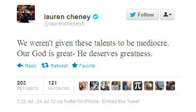 Soccer player Lauren Cheney shared her perspective with fans on Twitter.