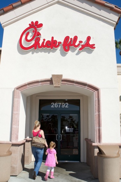 A Chick-fil-A restaurant is seen here in Southern California, Aug. 1, 2012.