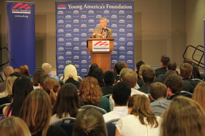 Dr. Robert George, McCormick Professor of Jurisprudence at Princeton University, speaking at the Young America's Foundation's National Conservative Student Conference, Washington, D.C., August 3, 2012.