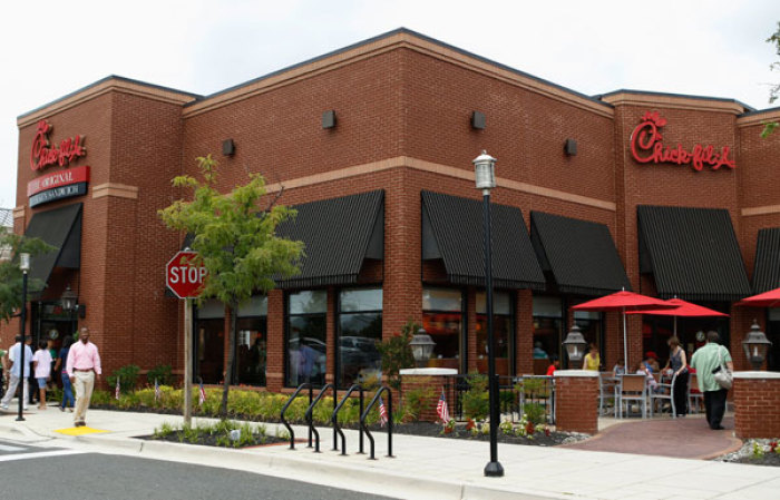 The exterior of a Chick-fil-A restaurant is seen in Silver Spring, Md., Aug. 1, 2012.