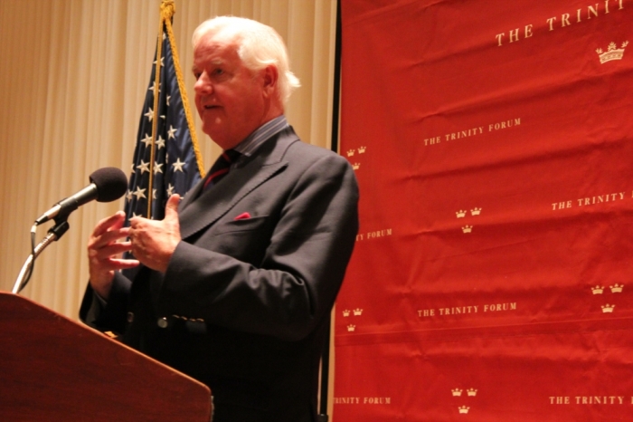 Os Guinness speaking at The Trinity Forum's 'Evening Conversation with Os Guinness,' Washington, D.C., Sept. 18, 2012