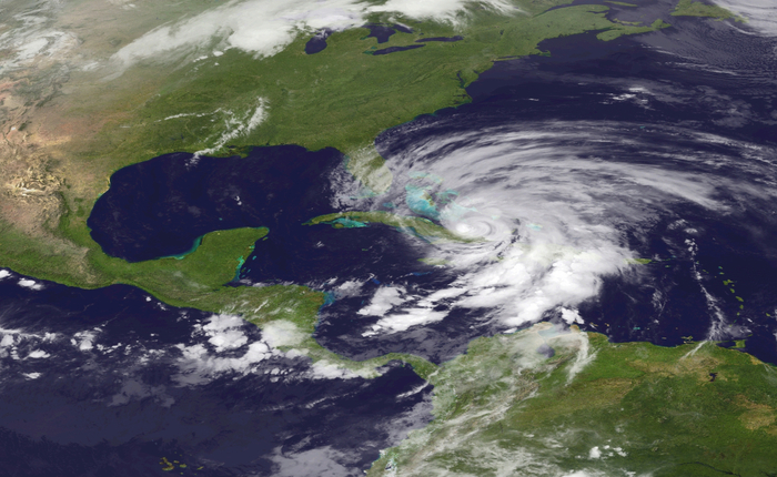 Hurricane Sandy is seen churning northwards in this NOAA handout satellite image taken on October 25, 2012. The hurricane, strengthening rapidly after crossing the warm Caribbean Sea, slammed into southeastern Cuba early on Thursday with 105 mph winds that cut power and blew over trees across the city of Santiago de Cuba.