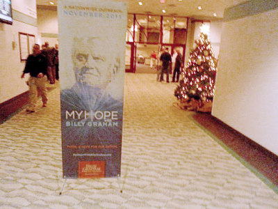 'My Hope With Billy Graham' event at McLean Bible Church in Vienna, Virginia in December 2012.
