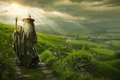 'The Hobbit: An Unexpected Journey' Movie Poster featuring Gandalf the Grey.