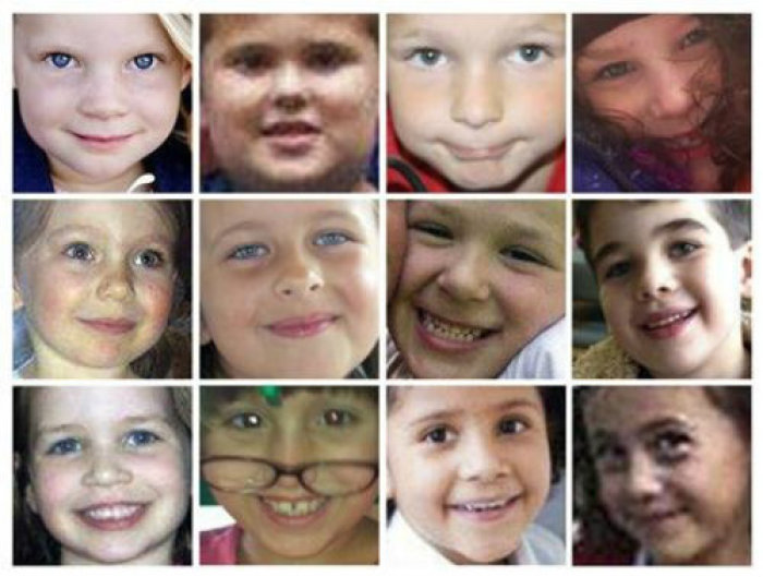 A combination of 12 handout pictures shows 12 of 20 young schoolchildren killed at Sandy Hook Elementary School in Newtown, Conn. on Friday, Dec. 14, 2012, in one of the worst mass shootings in U.S. history.