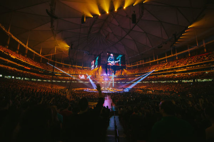 More than 60,000 college students have gathered for the four-day Passion 2013 conference - the largest single gathering of the movement in North America thus far - in Atlanta, Georgia, from January 1 to 4, 2013.