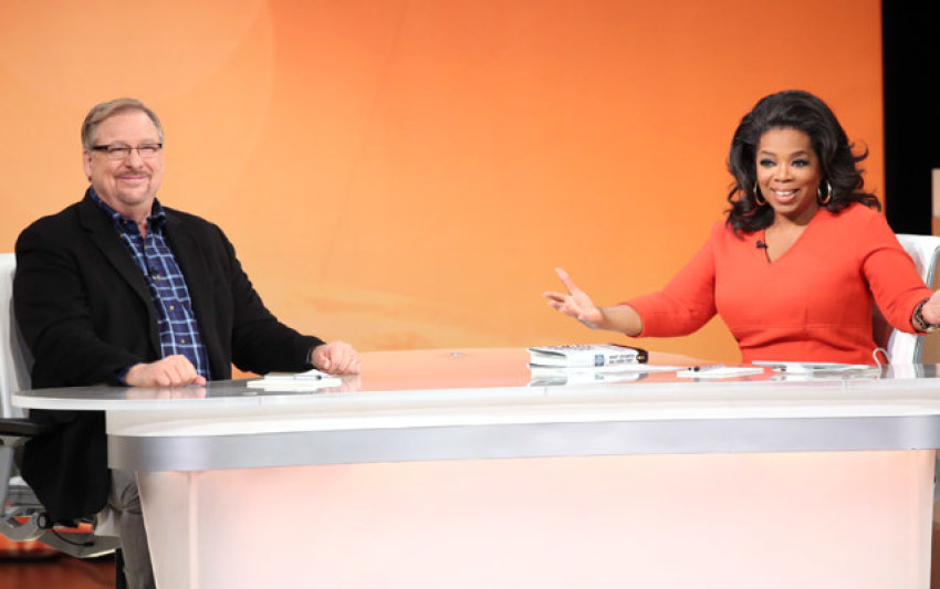 Saddleback Church Pastor Rick Warren and Oprah Winfrey appear in the Jan. 13 episode of 