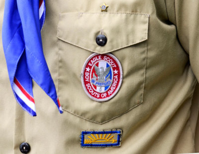 An Eagle Scout patch is pictured in Orlando, Florida in this May 30, 2012 file photograph. 