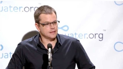 Matt Damon's strike for clean water video has gone viral. The Hollywood actor tells a press conference that until every person in the world gains access to clean water and sanitation he will not go to the toilet.