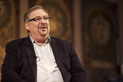 Pastor Rick Warren speaking at an event hosted by the Religious Freedom Project at the Berkley Center For Religion, Peace, and World Affairs, at Georgetown University, Washington, D.C., Feb. 12, 2013.