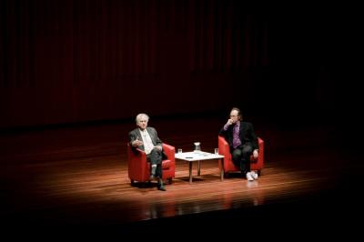 'The Unbelievers' Film Still featuring Richard Dawkins and and Lawrence Krauss in this undated photo at Canberra, Australia.
