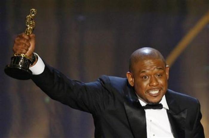 Forest Whitaker accepts his Oscar for best actor for his role in ''The Last King of Scotland'' at the 79th Annual Academy awards in Hollywood, February 25, 2007.