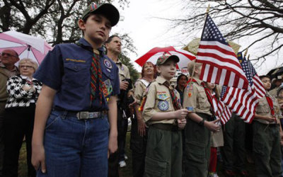 In a controversial and attention-getting decision, the Boy Scouts of America voted to allow gay members in May 2013. Openly gay leaders are still banned from serving.