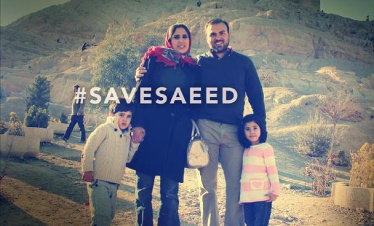 Pastor Saeed Abedini, his wife Naghmeh and his two children in this undated family photo.