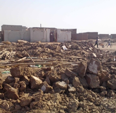Sudanese authorities left a Presbyterian Church of Sudan building in ruins in January.