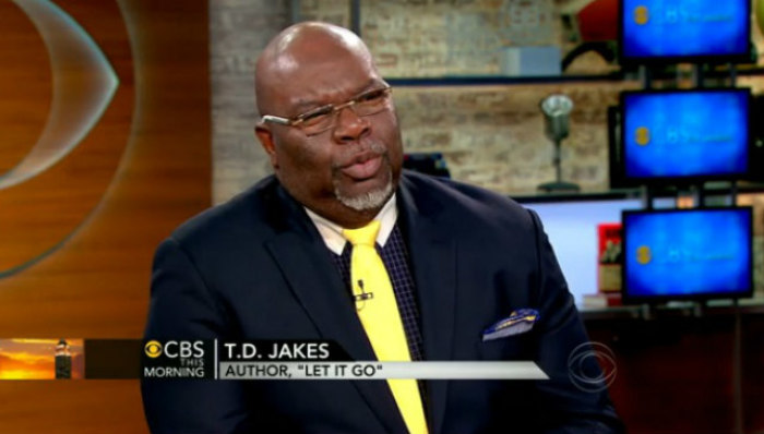 Bishop T.D. Jakes of The Potter's House in Dallas, Texas, appears on 'CBS This Morning' Tuesday, Feb. 26, 2013.