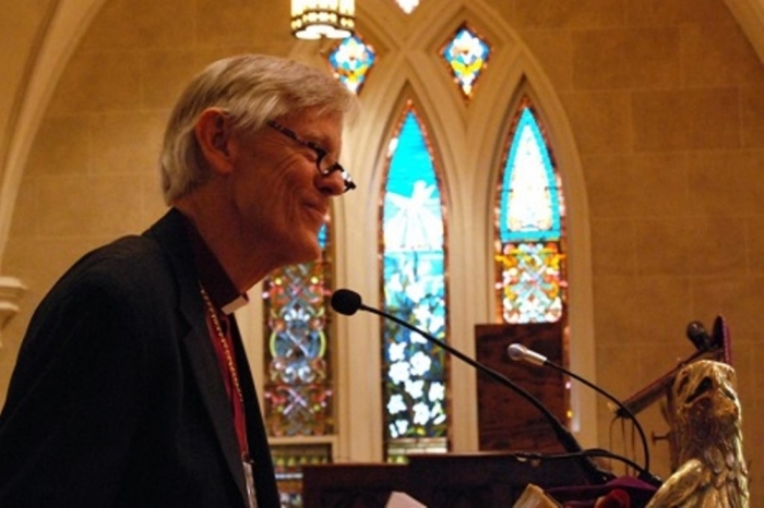 The Rt. Rev. Charles G. vonRosenberg, bishop provisional of The Episcopal Church in South Carolina, delivers an address at the annual convention in March 2013.