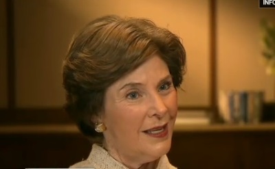 Former first lady Laura Bush discusses the 2012 election cycle on CNN on March 11, 2013.