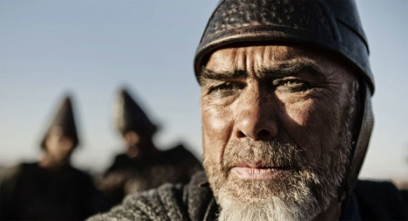 Nebuchadnezzar II, king of the Neo-Babylonian Empire, who destroys the Frist Temple and takes the Jews captive to Babylon, in "The Bible" episode 3, as seen on The History Channel on Sunday, March 17, 2013.