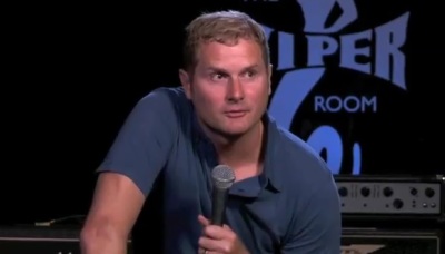 Rob Bell affirms gay Christians while speaking at The Viper Room in Los Angeles in July 2012.