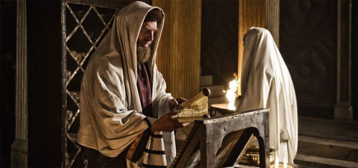 Nicodemus in a scene from The History Channel's 'The Bible' on Sunday, March 24, 2013.