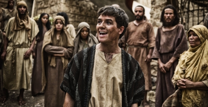 Stephen, shortly before his martyrdom in The History Channel's 'The Bible' on Sunday, March 31, 2013.
