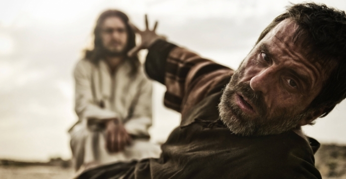 The conversion of Paul of Tarsus on the road to Damascus in The History Channel's 'The Bible' on Sunday, March 31, 2013.