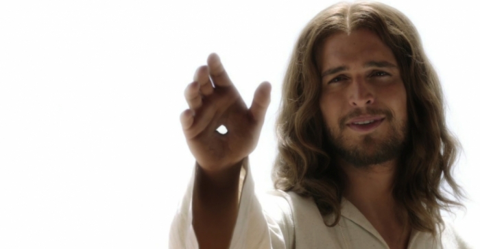 Jesus after the resurrection in The History Channel's 'The Bible' on Sunday, March 31, 2013.