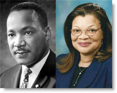 Civil rights leader Dr. Martin Luther King, Jr. and his niece, Dr. Alveda King<span style='line-height: 1.4em; color: #000000;'>The close of 2014 saw numerous riots and large scale protests in major cities in response to multiple grand juries refusing to indict white police officers for killing unarmed black males.</span>