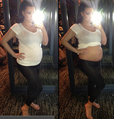 Kardashian posts photos of baby bump.