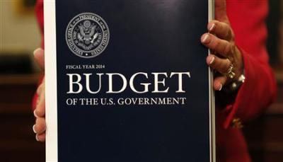 House Budget Committee member Marsha Blackburn (R-TN) holds a copy of U.S. President Barack Obama's FY2014 budget proposal on Capitol Hill in Washington April 10, 2013.