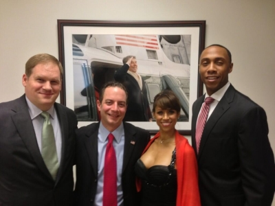Reince Priebus and Stacey Dash