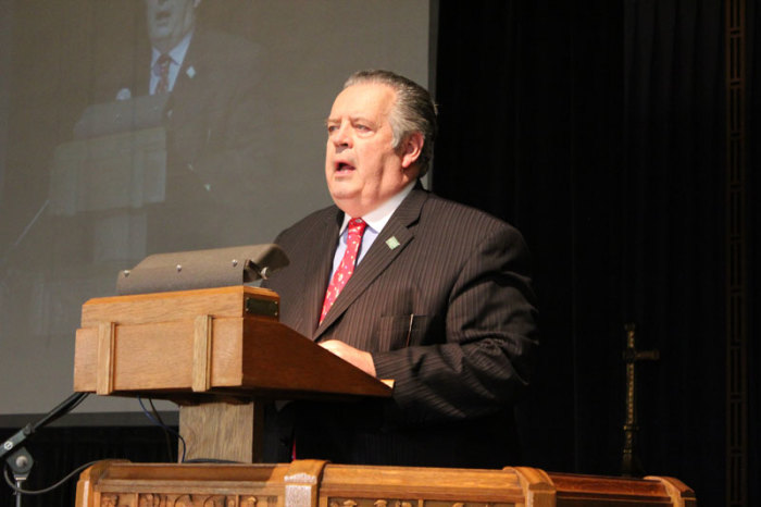 Dr. Richard Land, outgoing president of the Southern Baptist Convention's Ethics and Religious Liberty Commission, at a worship service event organized by the Evangelical Immigration Table on April 17, 2013, in Washington, D.C.