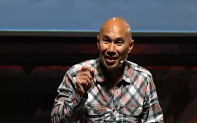 Christian minister Francis Chan speaks Tuesday, April 23, 2012 at Exponential Conference 2013 in Orlando, Fla.