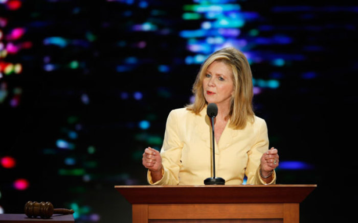 Republican National Convention Committee on Resolutions Co-Chairman U.S. Rep. Marsha Blackburn (R-TN) at the Republican National Convention in Tampa, Florida, August 28, 2012.