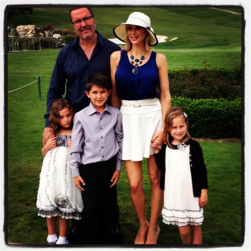 "Real Housewives of Orange County" star Alexis Bellino with her husband Jim and their children
