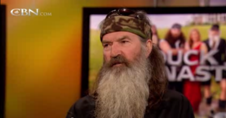 Phil and Miss Kay Robertson make an appearance on the "700 Club" to talk about duck calls, their nearly 50-year marriage, and how Phil came to know Jesus and raise his family in a Christ-centered household. May 15, 2013.